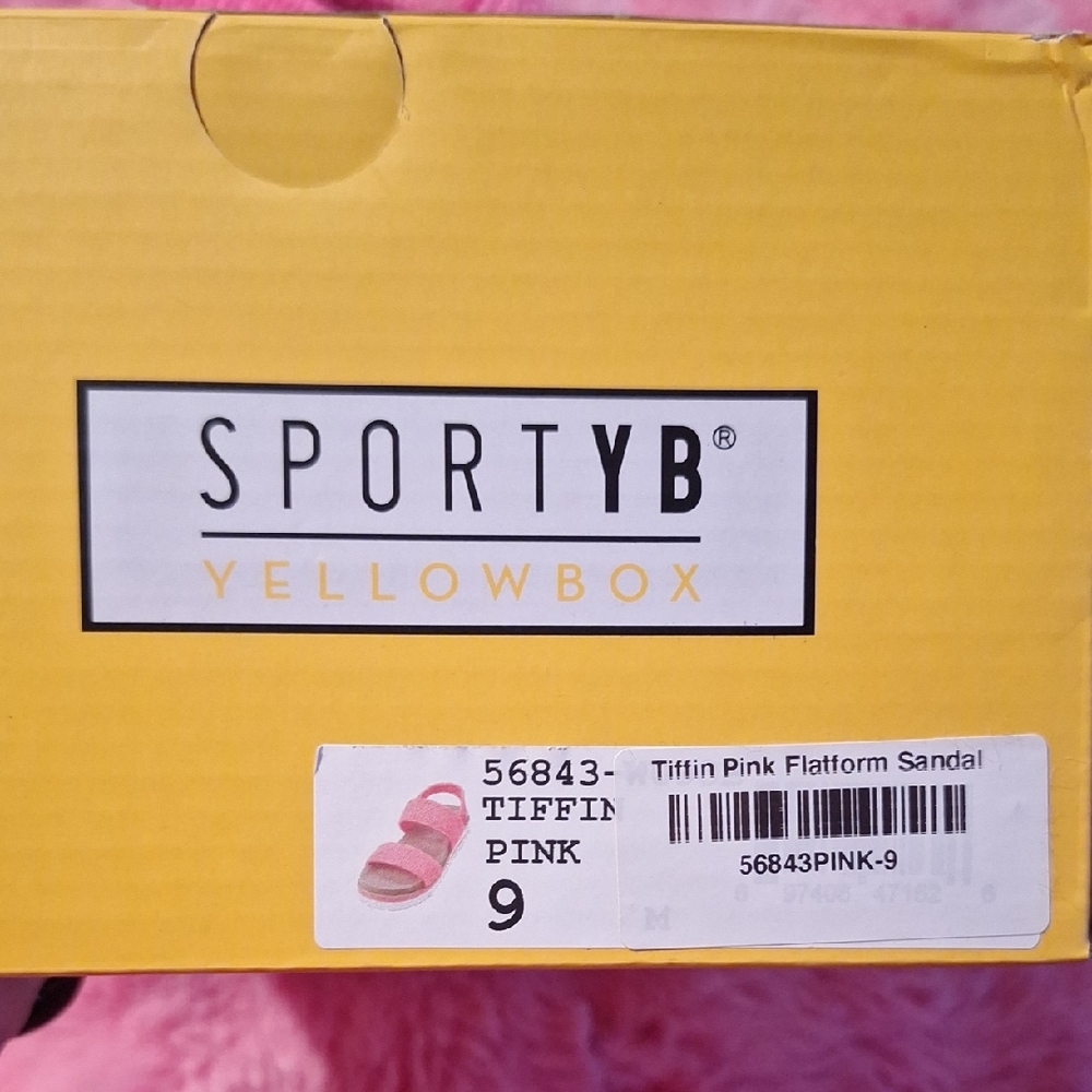 Yellow Box Tiffin Pink Platform Sandal - Picture 2 of 4